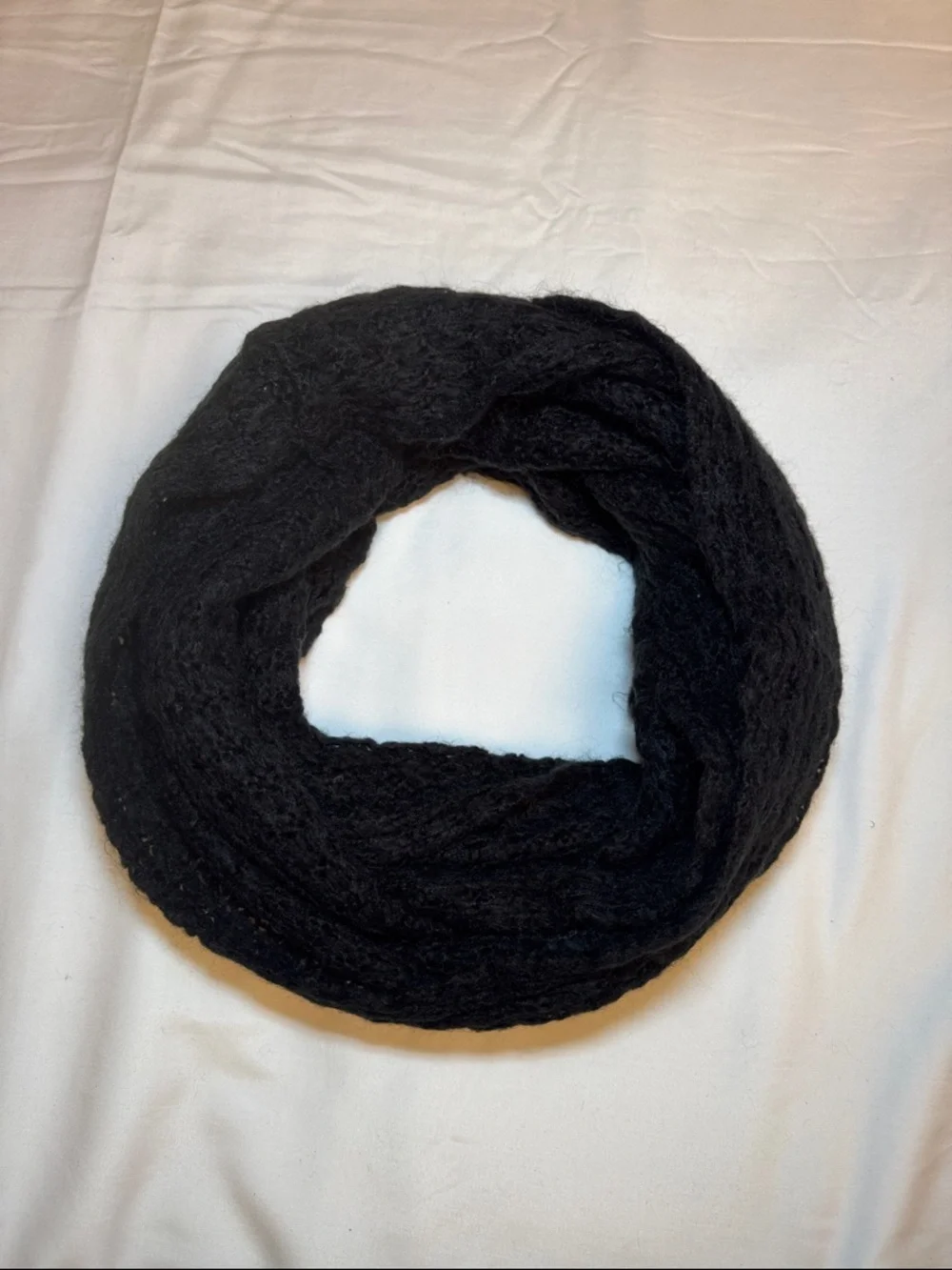 Cotton On Black Knit Infinity Scarf